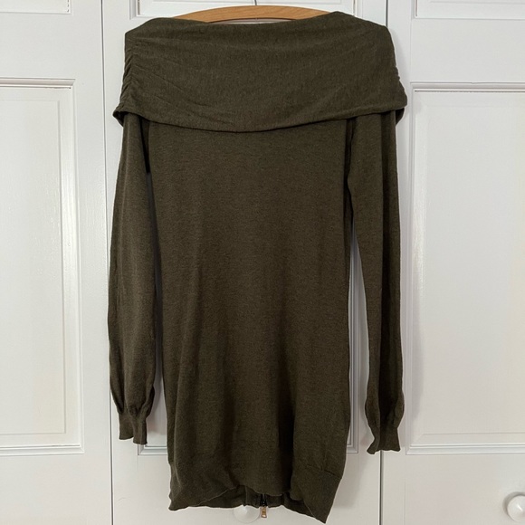 RACHEL Rachel Roy Olive Green Sweater Tunic - Picture 5 of 7